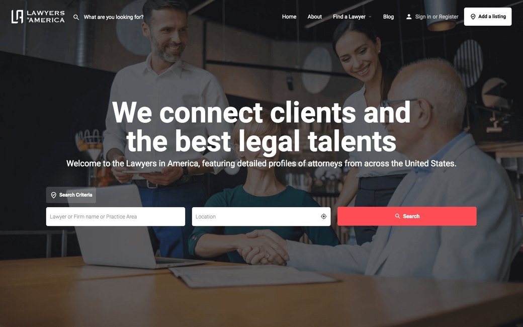 Lawyers in America platformu